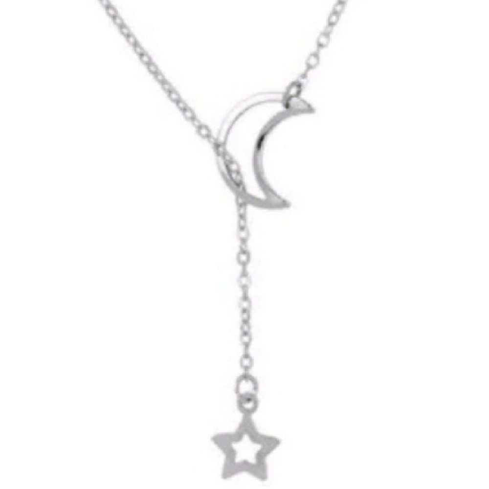 1LEFT| 🎀3/$22🎀 Moon | Star Lariat Necklace - Picture 2 of 4